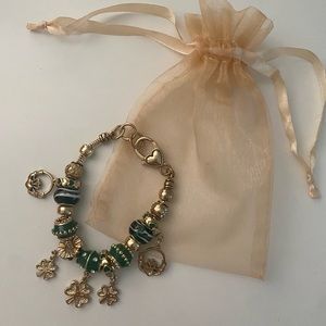 Pandora st patricks bracelet (not new/ barley used